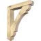 Ekena Millwork Olympic Arts and Crafts Rough Sawn Bracket w/ Offset Brace, Douglas Fir, 6"W x 32"D x 36"H BKT0604X32X36OLY03RDF - alternate 1